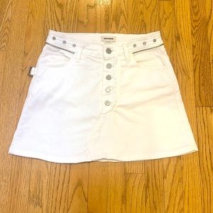 Zadig & Voltaire Joy white denim skirt